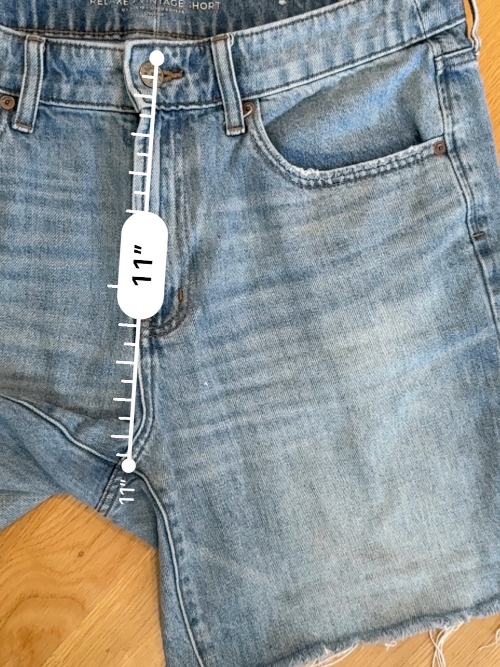 Chico's Medium Wash Denim Cutoff Shorts - Picture 6 of 9